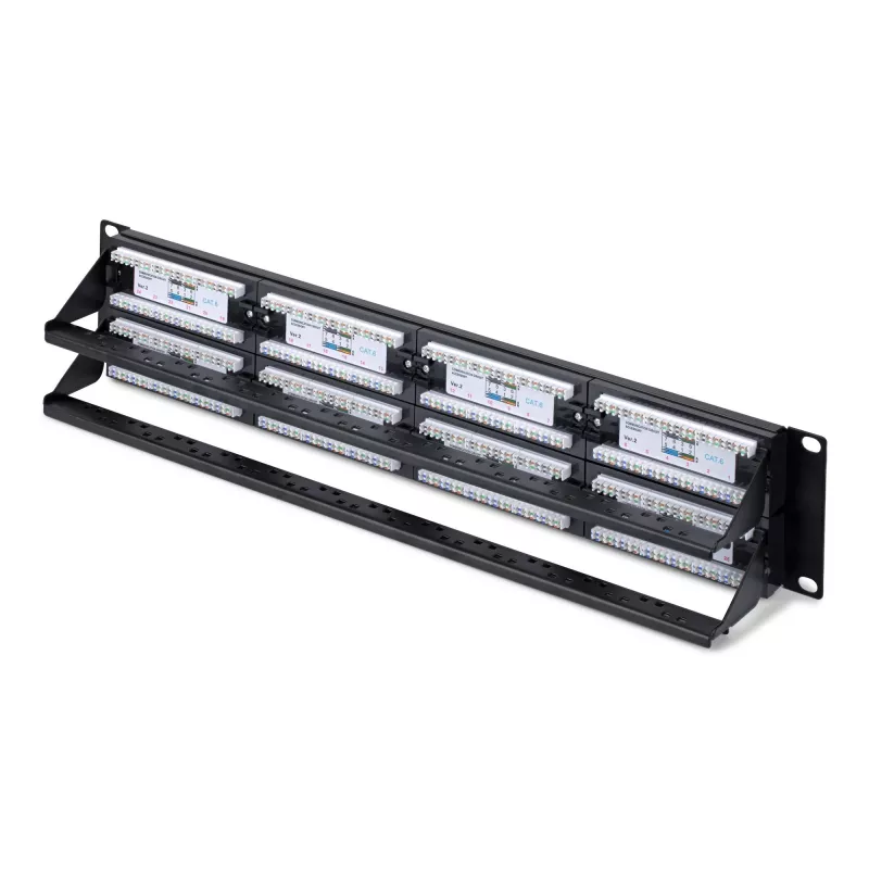 StarTech.com 48 prievadų 2U stovo skydelis Cat6, RJ45, UTP, 110 punch-down