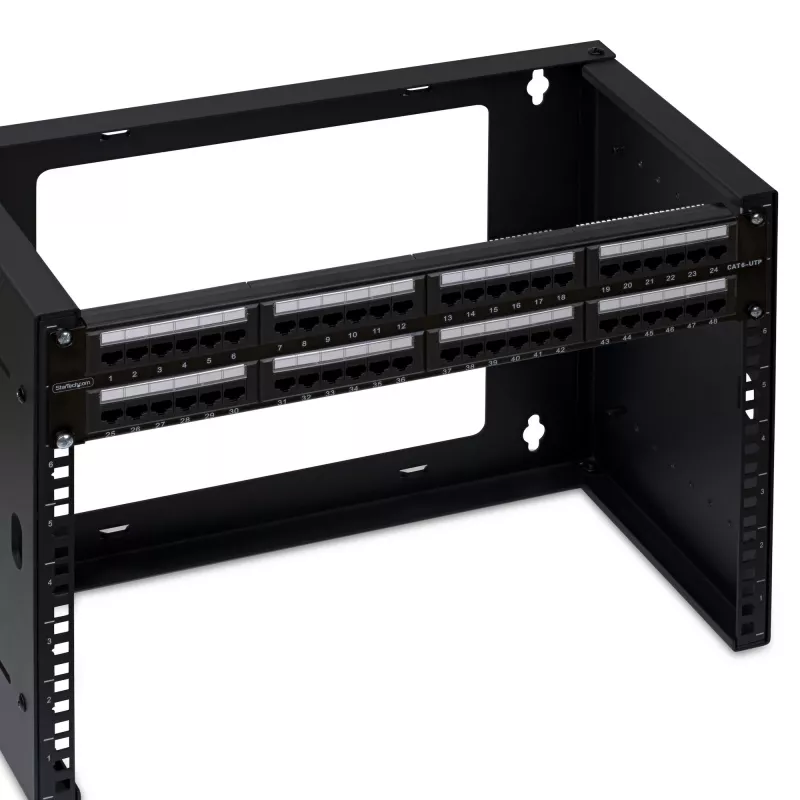 StarTech.com 48 prievadų 2U stovo skydelis Cat6, RJ45, UTP, 110 punch-down