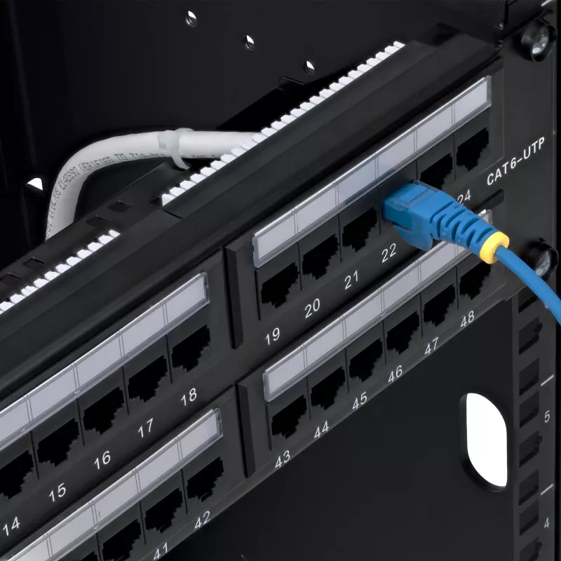 StarTech.com 48 prievadų 2U stovo skydelis Cat6, RJ45, UTP, 110 punch-down