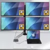 StarTech.com USB-C į keturių monitorių darbo stoties adapteris, 4K 60Hz HDMI, 140W PD perdavimas nešiojamojo kompiuterio įkrovimui, USB prievadas belaidžiai pelėms / klaviatūroms, TAA