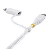 StarTech.com 1 m 2-in-1 tvirtas USB-C įkrovimo laidas su Lightning adapteriu, 30W/60W (3A), Apple MFi sertifikuotas, pintas USB-C įkroviklio laidas iPhone/iPad/Android