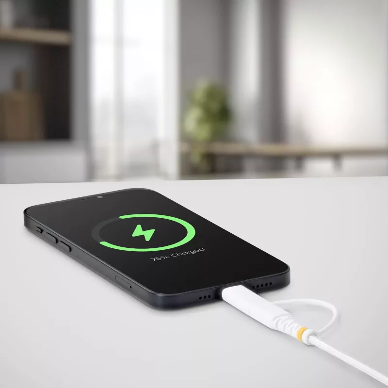 StarTech.com 1 m 2-in-1 tvirtas USB-C įkrovimo laidas su Lightning adapteriu, 30W/60W (3A), Apple MFi sertifikuotas, pintas USB-C įkroviklio laidas iPhone/iPad/Android