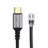 StarTech.com UR9-HEADSET-ADAPTER laido lyties keitiklis USB-C RJ-9 Juoda