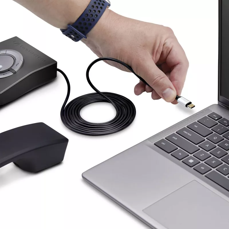 StarTech.com UR9-HEADSET-ADAPTER laido lyties keitiklis USB-C RJ-9 Juoda