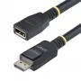 StarTech.com 10ft (3m) DisplayPort 1.4 ilginimo laidas, DP 1.4 prievado apsaugos laidas, 8K 60Hz, DP patinas į patelę ilginimo adapteris, DisplayPort ilginimo laidas, TPE apvalkalas, M/F