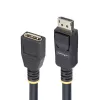 StarTech.com 10ft (3m) DisplayPort 1.4 ilginimo laidas, DP 1.4 prievado apsaugos laidas, 8K 60Hz, DP patinas į patelę ilginimo adapteris, DisplayPort ilginimo laidas, TPE apvalkalas, M/F