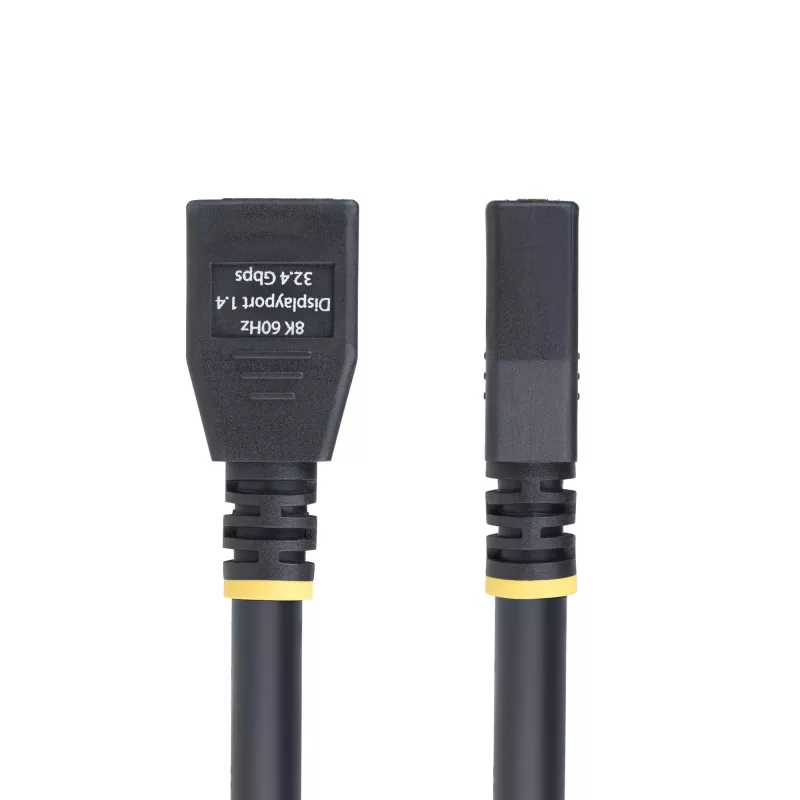 StarTech.com 10ft (3m) DisplayPort 1.4 ilginimo laidas, DP 1.4 prievado apsaugos laidas, 8K 60Hz, DP patinas į patelę ilginimo adapteris, DisplayPort ilginimo laidas, TPE apvalkalas, M/F