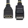 StarTech.com 10ft (3m) DisplayPort 1.4 ilginimo laidas, DP 1.4 prievado apsaugos laidas, 8K 60Hz, DP patinas į patelę ilginimo adapteris, DisplayPort ilginimo laidas, TPE apvalkalas, M/F