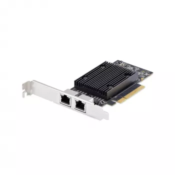 StarTech.com 2 prievadų PCIe 10Gb Ethernet tinklo plokštė, 10GbE tinklo sąsajos kortelė, Broadcom BCM57416 lustas, dviguba RJ45 10GBase-T/Gigabit, NIC kortelė, TAA