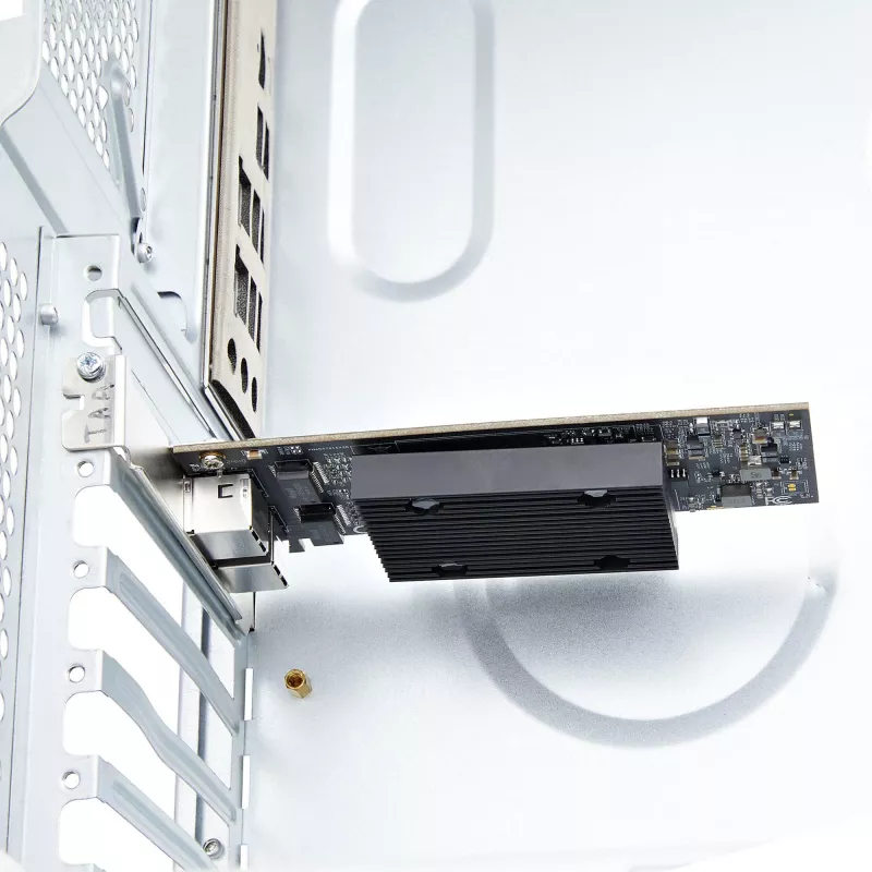 StarTech.com 2 prievadų PCIe 10Gb Ethernet tinklo plokštė, 10GbE tinklo sąsajos kortelė, Broadcom BCM57416 lustas, dviguba RJ45 10GBase-T/Gigabit, NIC kortelė, TAA