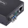 StarTech.com Gigabito eterneto varinių signalų keitiklis į šviesolaidį, SM LC, 20 km, 10/100/1000 Mbps, RJ45 į LC, pilnas metalas, 9K dideli rėmeliai, TAA atitikmuo