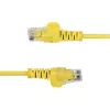 StarTech.com 1,5 m geltonas plonas CAT6 eterneto kabelis, be užkabliukų, 100W PoE, UTP, LSZH, 28AWG gryna varinė viela, plonas RJ45 tinklo jungiamasis laidas su įtempimo mažinimo elementais, individualiai išbandytas