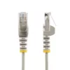StarTech.com 7 m pilkas plonas CAT6 Ethernet kabelis, be užkablių, 100W PoE, UTP, LSZH, 28AWG gryna vario viela, plonas RJ45 tinklo jungiamasis laidas su įtempimo mažinimu, individualiai išbandytas