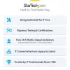 StarTech.com 7 m žalias plonas CAT6 eterneto kabelis, be užkabinimų, 100W PoE, UTP, LSZH, 28AWG gryna vario viela, plonas RJ45 tinklo jungiamasis laidas su įtempimo mažinimo elementais, individualiai išbandytas
