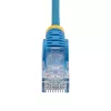 StarTech.com 15m mėlynas plonas CAT6 Ethernet kabelis, be užkliuvimo, 100W PoE, UTP, LSZH, 28AWG gryna vario viela, plonas RJ45 tinklo laidininkas su įtempimo mažinimu, individualiai išbandytas