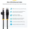 StarTech.com 15 m žalias plonas CAT6 Ethernet kabelis, be užkabinimų, 100W PoE, UTP, LSZH, 28AWG gryna varinė viela, plonas RJ45 tinklo jungiamasis laidas su atramomis, individualiai išbandytas