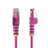 StarTech.com 7 m rožinis plonas CAT6 eterneto kabelis, be užkliuvimų, 100W PoE, UTP, LSZH, 28AWG gryna varinė viela, plonas RJ45 tinklo jungiamasis laidas su įtempimo mažinimo elementais, individualiai išbandytas