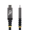 StarTech.com 1m USB4 laidas, 80Gbps, USB-IF sertifikuotas USB-C laidas, 240W PD, 8K 120Hz/4K 240Hz DP2.1 DP80, TPE apvalkalas, suderinamas su Thunderbolt 4 - juodas USB-C laidas