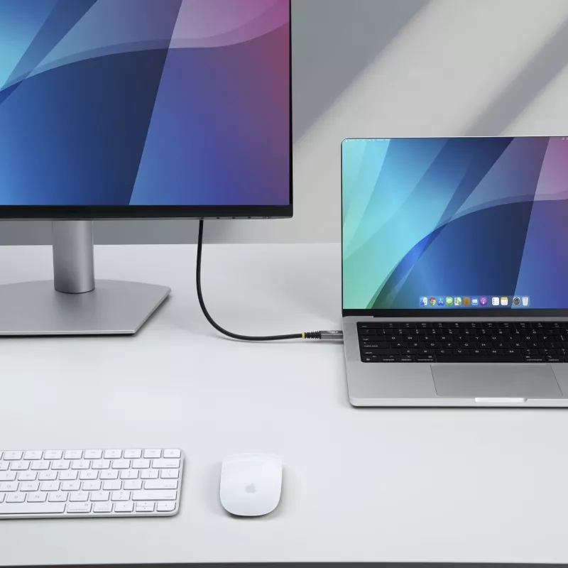 StarTech.com 1m USB4 laidas, 80Gbps, USB-IF sertifikuotas USB-C laidas, 240W PD, 8K 120Hz/4K 240Hz DP2.1 DP80, TPE apvalkalas, suderinamas su Thunderbolt 4 - juodas USB-C laidas