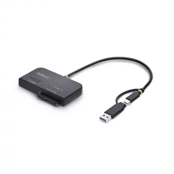 StarTech.com USB-C/USB-A prie M.2 NVMe ir 2,5 col./3,5 col. SATA adapteris, 10Gbps, be įrankių, išorinis SSD/HDD skaitytuvas, B+M/M-Key