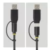 StarTech.com USB-C/USB-A prie M.2 NVMe ir 2,5 col./3,5 col. SATA adapteris, 10Gbps, be įrankių, išorinis SSD/HDD skaitytuvas, B+M/M-Key
