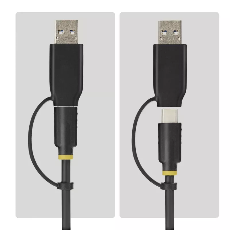 StarTech.com USB-C/USB-A prie M.2 NVMe ir 2,5 col./3,5 col. SATA adapteris, 10Gbps, be įrankių, išorinis SSD/HDD skaitytuvas, B+M/M-Key