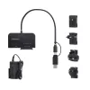 StarTech.com USB-C/USB-A prie M.2 NVMe ir 2,5 col./3,5 col. SATA adapteris, 10Gbps, be įrankių, išorinis SSD/HDD skaitytuvas, B+M/M-Key