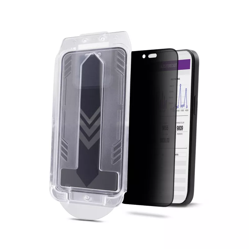 StarTech.com 4 krypčių 360 privatumo ekrano apsauga, skirta iPhone 16 Pro Max, palaiko portretinę / kraštovaizdžio orientaciją, liečiama, grūdintas stiklas, 4 krypčių filtras, TAA