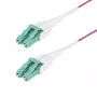StarTech.com 50m (164ft) LC į LC (UPC) OM4 daugiamodis šviesolaidinis kabelis, Erika Violet, 50/125µm, 40G/100G, LOMMF/VCSEL, Uniboot šviesolaidinis trumpiklis, OFNR
