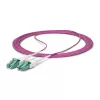 StarTech.com 50m (164ft) LC į LC (UPC) OM4 daugiamodis šviesolaidinis kabelis, Erika Violet, 50/125µm, 40G/100G, LOMMF/VCSEL, Uniboot šviesolaidinis trumpiklis, OFNR