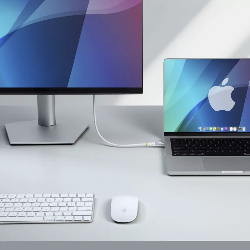 StarTech.com USB4 kabelis 1m, 80Gbps, USB-IF sertifikuotas USB-C, 240W PD, 8K 120Hz/4K 240Hz DP2.1, TPE apvalkalas, suderinamas su Thunderbolt 4 - baltas