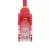 StarTech.com 25 cm raudonas plonas CAT6 Ethernet kabelis, be užkablių, 100W PoE, UTP, LSZH, 28AWG gryna vario viela, plonas RJ45 tinklo jungiamasis laidas su įtempimo mažinimu, individualiai išbandytas