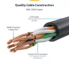 StarTech.com 25 cm raudonas plonas CAT6 Ethernet kabelis, be užkablių, 100W PoE, UTP, LSZH, 28AWG gryna vario viela, plonas RJ45 tinklo jungiamasis laidas su įtempimo mažinimu, individualiai išbandytas