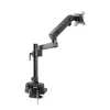 StarTech.com Monitorio laikiklis ant stalo, iki 40 colių/8 kg, mechaninė spyruoklinė ranka, C spaustuvas/įvorė, montavimas iš viršaus, reguliavimas be įrankių