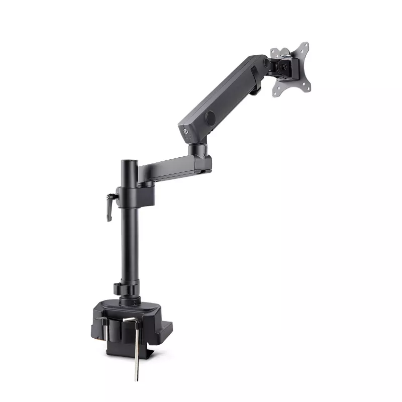 StarTech.com Monitorio laikiklis ant stalo, iki 40 colių/8 kg, mechaninė spyruoklinė ranka, C spaustuvas/įvorė, montavimas iš viršaus, reguliavimas be įrankių
