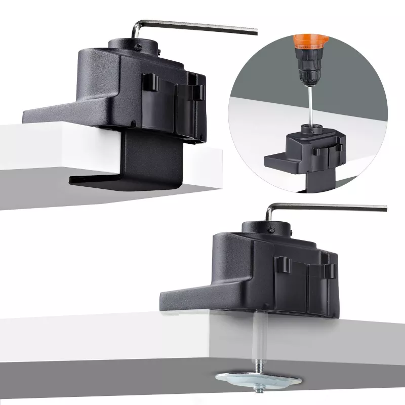 StarTech.com Monitorio laikiklis ant stalo, iki 40 colių/8 kg, mechaninė spyruoklinė ranka, C spaustuvas/įvorė, montavimas iš viršaus, reguliavimas be įrankių