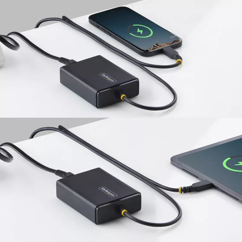 StarTech.com 100W USB-C nešiojamojo kompiuterio įkroviklis su 1,5 m USB-C kabeliu, maitinimo adapteris, tinka Dell, XPS, HP ProBook, MacBook Pro, Microsoft Surface Pro