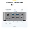 StarTech.com Thunderbolt 5 dokų stotelė, DP / HDMI, trijų monitorių dokas iki 4K 144Hz arba dviejų 8K 60Hz, 5x USB prievadai, 140W nešiojamojo kompiuterio įkrovimas