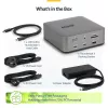 StarTech.com Thunderbolt 5 dokų stotelė, DP / HDMI, trijų monitorių dokas iki 4K 144Hz arba dviejų 8K 60Hz, 5x USB prievadai, 140W nešiojamojo kompiuterio įkrovimas
