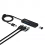 StarTech.com 4 prievadų USB-A šakotuvas, 5 Gb/s, maitinamas iš USB, USB-A į 4x USB-A mini šakotuvas, 61 cm laidas, PCR plastikas, nešiojamas