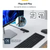 StarTech.com 4 prievadų USB-A šakotuvas, 5 Gb/s, maitinamas iš USB, USB-A į 4x USB-A mini šakotuvas, 61 cm laidas, PCR plastikas, nešiojamas