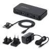 StarTech.com 4 prievadų USB-C ir USB-A šakotuvas, 5 Gbps, su maitinimu, 2-in-1 USB-C ir USB-A laidas, 1x USB-C ir 3x USB-A (1x BC 1.2), 36W maitinimo adapteris