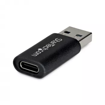 StarTech.com USB-A į USB-C adapteris, USB-A kištukas į USB-C lizdą, USB 10Gbps, 5V 900mA, USB į USB-C adapteris USB-A įkrovikliams/šakotuvams