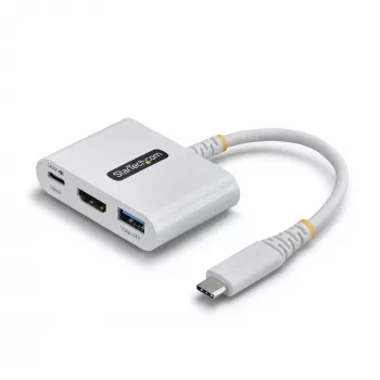 StarTech.com USB-C į HDMI kelių prievadų adapteris su 140W PD įkrovimu, 4K 60Hz HDMI, USB 5Gbps šakotuvas, mini dokas, skirtas MacBook / Dell / ThinkPad / HP / iPad / planšetėms