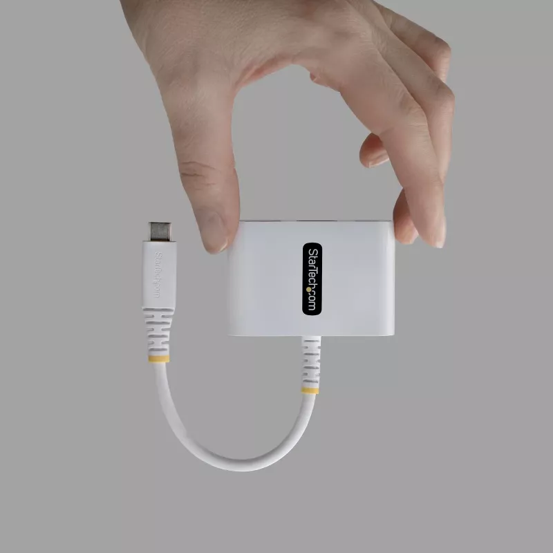 StarTech.com USB-C į HDMI kelių prievadų adapteris su 140W PD įkrovimu, 4K 60Hz HDMI, USB 5Gbps šakotuvas, mini dokas, skirtas MacBook / Dell / ThinkPad / HP / iPad / planšetėms