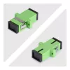 SC į SC jungtis 10 vnt., OS2 vienmodė SC šviesolaidinė jungtis su flanšu, SC/APC simpleksinis adapteris