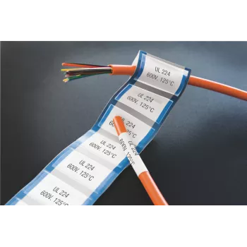 DYMO XTL termosusitraukiančių vamzdelių juosta | 6 mm x 2,7 m | juoda ant baltos