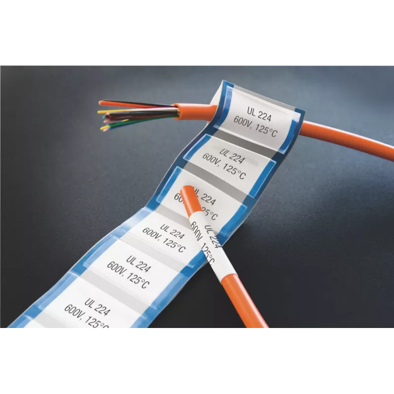 DYMO XTL termosusitraukiančių vamzdelių juosta | 6 mm x 2,7 m | juoda ant baltos