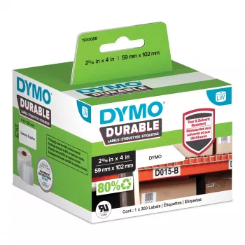 DYMO LabelWriter Durable Etiketės 59mm x 102mm Baltas Polipropilenas 300 vnt.