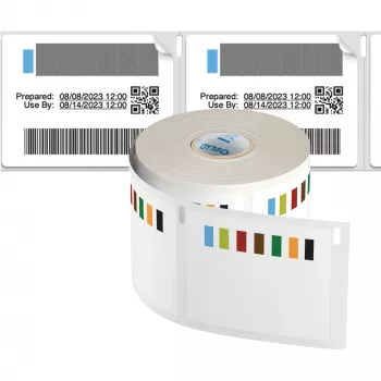 DYMO Originalios etiketės maisto pramonei Stock Rotation | 54mm x 70mm | 400 spalvotų lipnių etikečių | LabelWriter spausdintuvams